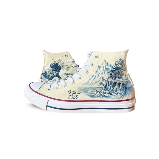 Converse Design - Ola de Hokusai