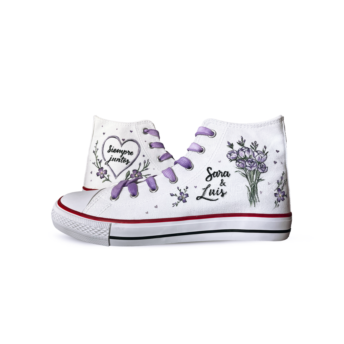 Zapatillas Pintada  / Bouquet Heart