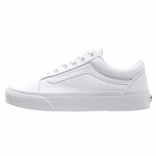 zapatillas tela vans blanca
