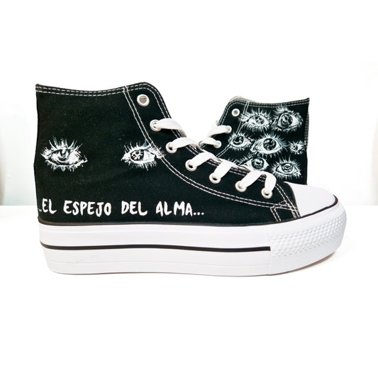 Zapatillas Pintadas Platform / Eyes on you! / Black